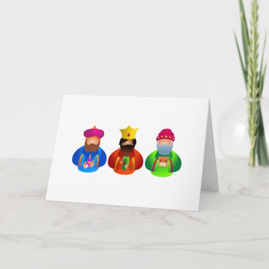 Drie Kings Feestdagen Kaart (Voorkant)