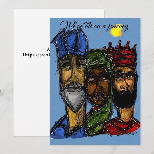 Drie Kings Kaart (Voorkant / Achterkant)