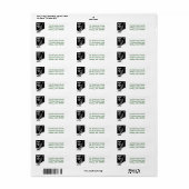 Drie Kings-kerstkaartjes retourneren Etiket (Full Sheet)