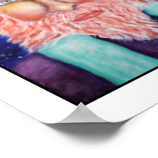 Drie Kings kerstkunst Poster (Hoek)