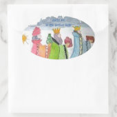 Drie Kings Ovale Sticker (Tas)