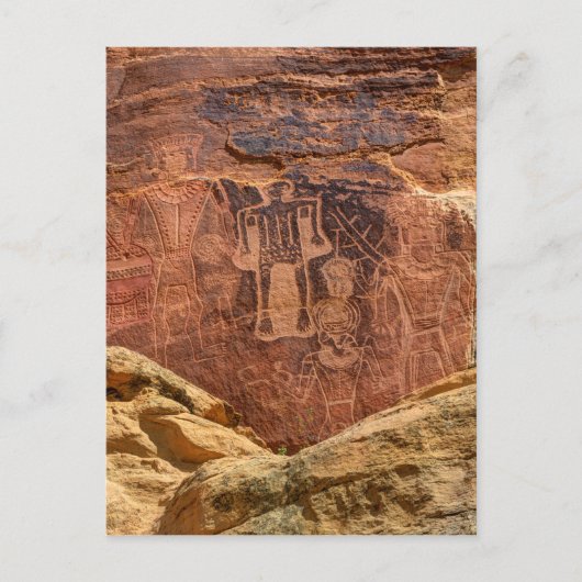 Drie Kings Petroglyph - Mcconkie Ranch - Utah Briefkaart (Voorkant)