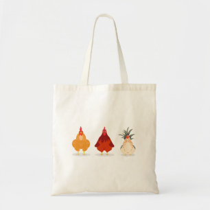 Drie kippen tote bag