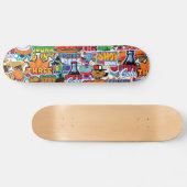 Drie kippenpoten skateboard (Horizontaal)
