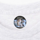 Drie Kittens Labels (Aangebracht)