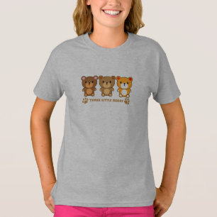 Drie kleine beren t-shirt