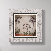 Drie kleine bloemen Santelmo Canvas Afdruk (Voorkant)