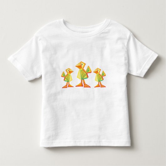 Drie kleine eenden kinder shirts (Voorkant)