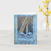 Drie Kleine Eigenaars Kaart (Gele Bloem)