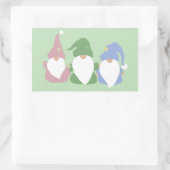 Drie kleine kabouters rechthoekige sticker (Tas)