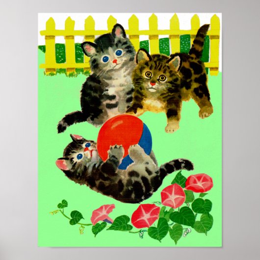 drie kleine katjes poster (Voorkant)