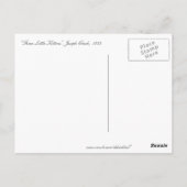 "Drie kleine Kittens" Briefkaart (Achterkant)