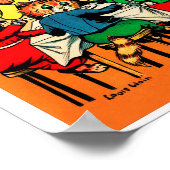 Drie Kleine Kittens en Moeder Louis Wain Poster (Hoek)