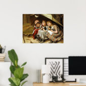 "Drie kleine Kittens" Poster (Thuiskantoor)