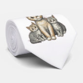 Drie Kleine Kittens Stropdas (Opgerold)