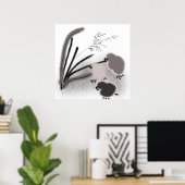 Drie kleine kuikens poster (Thuiskantoor)