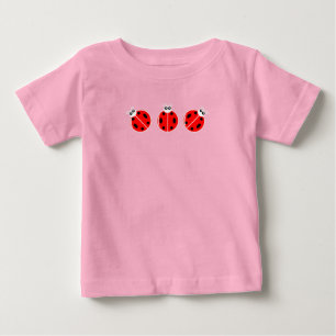 Drie Kleine Ladybugs - Baby Fine Jersey T-Shirt