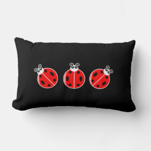 Drie kleine ladybugs - Lumbar Pillow 13 x 21 inch Kussen