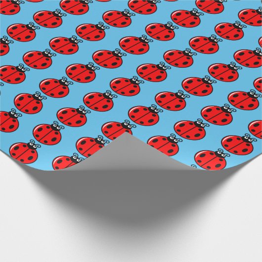 Drie kleine ladybugs - Matte Wrapping Paper Cadeaupapier (Hoek)
