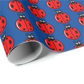 Drie kleine ladybugs - Matte Wrapping Paper Cadeaupapier (Rol Hoek)