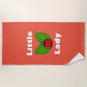 Drie Kleine Ladybugs - Pacifier Strandlaken (Voorkant)