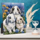 Drie kleine luipkonijnen fotoplaat (Zijkant)