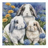 Drie kleine luipkonijnen kubus (Voorkant)