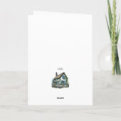 Drie kleine meisjes zingen kerst kaart (Achterkant)