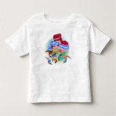 Drie kleine Raptors en T-Rex Toddler T-Shirt (Voorkant)