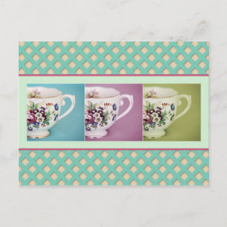 Drie kleine Teacups Briefkaart