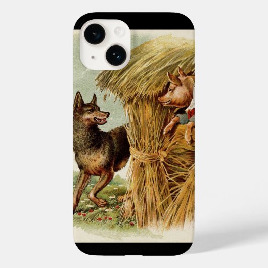 Drie kleine Varkens Big Bad Wolf,  Fairy Tale Case-Mate iPhone Case (Achterkant)