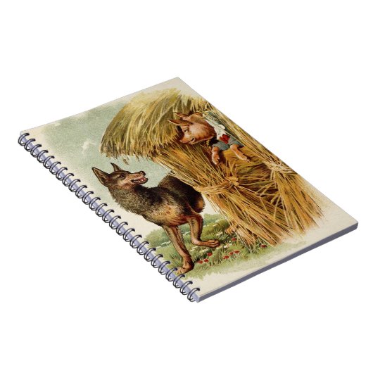Drie kleine Varkens Big Bad Wolf, Fairy Tale Notitieboek (Rechterzijde)