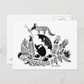 Drie kleine varkens briefkaart (Voorkant / Achterkant)