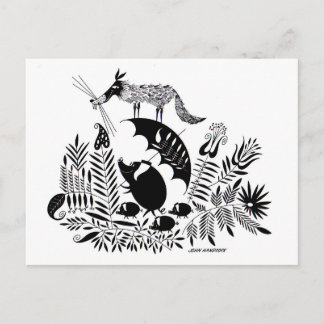 Drie kleine varkens briefkaart