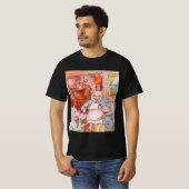 Drie kleine Varkens die wolf koken, feiale tale T-shirt (Voorkant volledig)