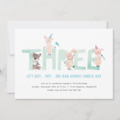 Drie Kleine Varkens Grote Boze Wolf, Jongens Derde Kaart (Voorkant)