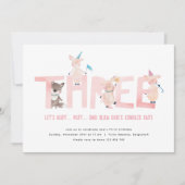 Drie kleine varkens grote boze wolf, meisjes 3e ve kaart (Voorkant)