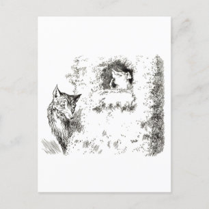 Drie kleine Varkens: Het tweede kleine Varkenspijn Briefkaart