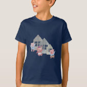 Drie kleine varkens met hun T-shirt (Voorkant)