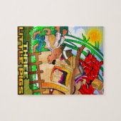 Drie Kleine Varkens Puzzle Legpuzzel (Horizontaal)