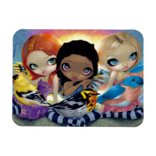 "Drie kleine vogels" magneet