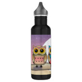 Drie kleurrijke eigenaars waterfles  (Links)