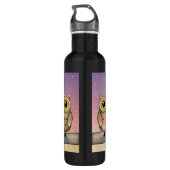 Drie kleurrijke eigenaars waterfles  (Achterkant)