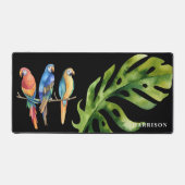 Drie kleurrijke tropische parrots bureaumat (Voorkant)