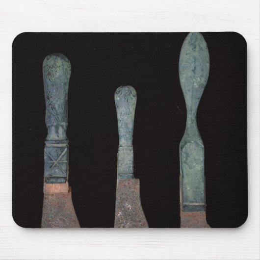 Drie Knives uit Pompeii, Roman, c.100 BC-79 AD Muismat (Voorkant)