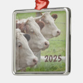 Drie Koeien op een rij Ornament (Links)