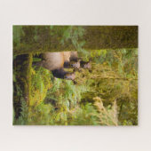 drie Koeien van roosevelt elk over Uitzicht Legpuzzel (Horizontaal)