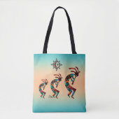 Drie Kokopelli-Canvas tas (Voorkant)