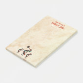 Drie Kokopelli speelt de flank Post-it® Notes (Schuin)
