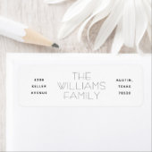 Drie Kolom Moderne Etiketten van het Adres van de  (Insitu)